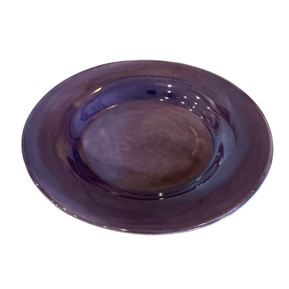 Pottery Barn Sausalito‎ Purple Dinner Plate 13" Maximalist Mexico Colorful Beach
